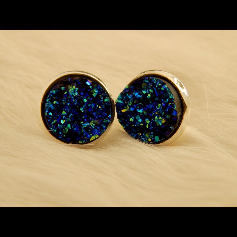 Druzy Stud Earrings